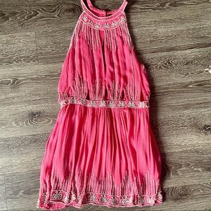 Free people halter beaded dress